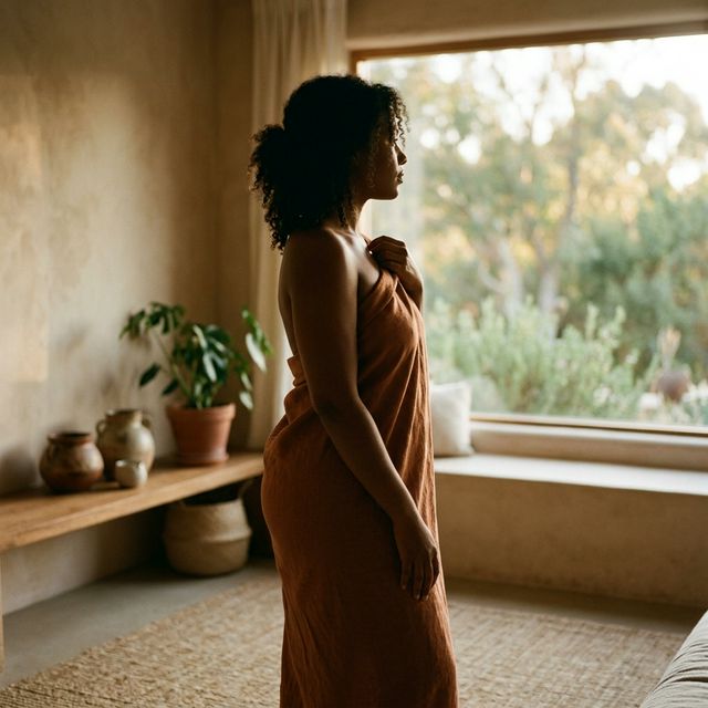 Geschmackvolle Kontur-Silhouette mit Fokus auf Body Positivity.